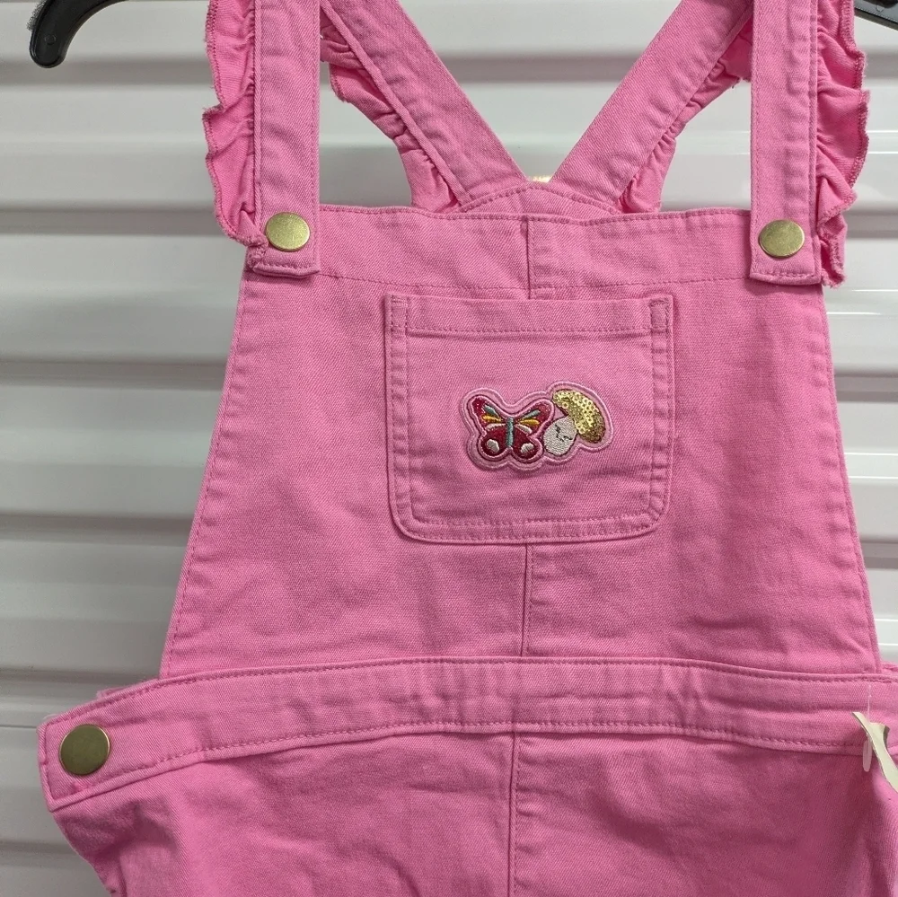365kids Adorable Pink Kids Overall Dress Size 10